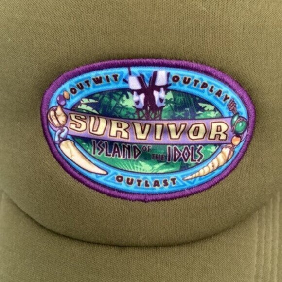 Survivor Snapback Trucker Hat Season 39 Island of the Idols OS Green Crew Swag - Picture 2 of 5